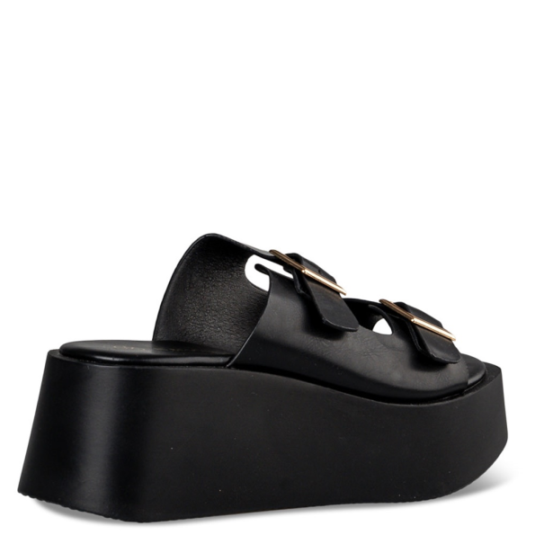 Γυναικεία flatform σανδάλια ENVIE E96-19032 μαύρα