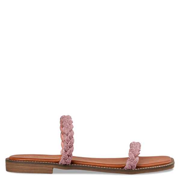 Γυναικεία flat σανδάλια ENVIE E96-19052 λιλά