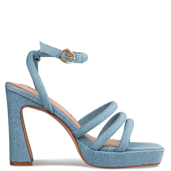 Γυναικεία πέδιλα ENVIE E31-19275 μπλε denim