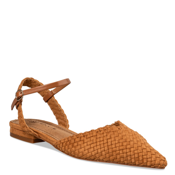 Γυναικείες slingback μπαλαρίνες ENVIE E42-19279 καφέ