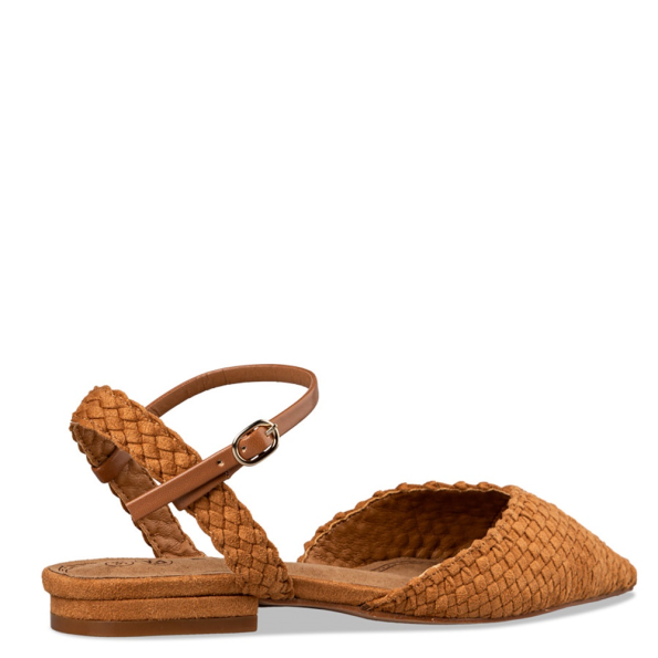 Γυναικείες slingback μπαλαρίνες ENVIE E42-19279 καφέ