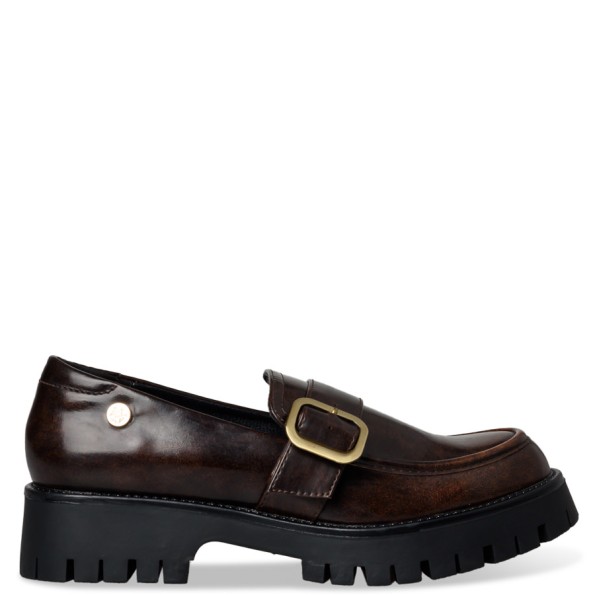 Γυναικεία loafers ENVIE E65-20294 καφέ