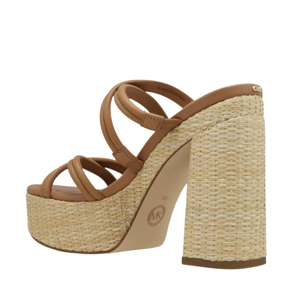 Γυναικεία πέδιλα mules MICHAEL KORS 40S4CNMS1L καφέ Γυναικεία