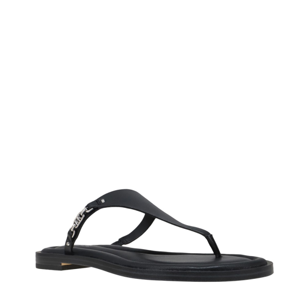 Γυναικεία flat σανδάλια MICHAEL KORS 40S4DNFS1L μαύρα Γυναικεία