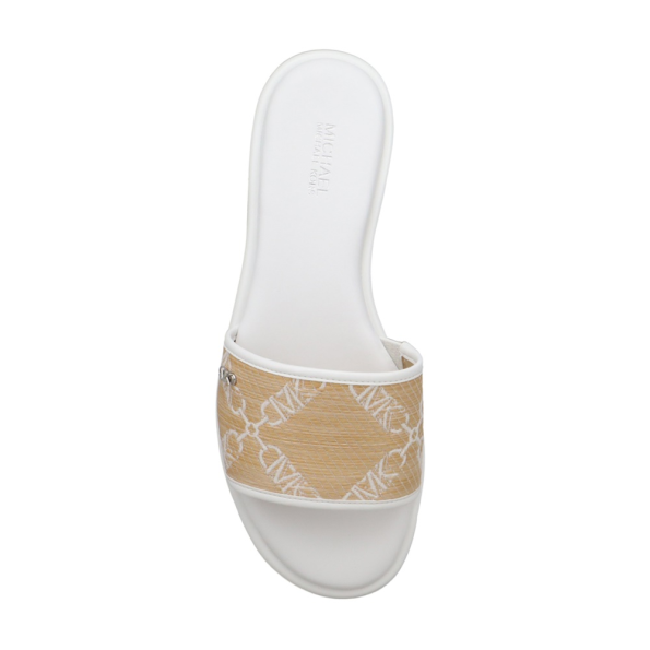 Γυναικεία flat σανδάλια MICHAEL KORS 40S4SYFS2Y μπεζ Γυναικεία