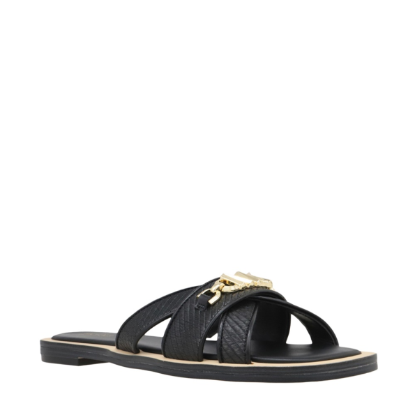 Γυναικεία flat σανδάλια MICHAEL KORS 40S4TFFS1D μαύρα Γυναικεία