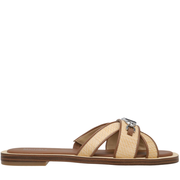 Γυναικεία flat σανδάλια MICHAEL KORS 40S4TFFS1D μπεζ