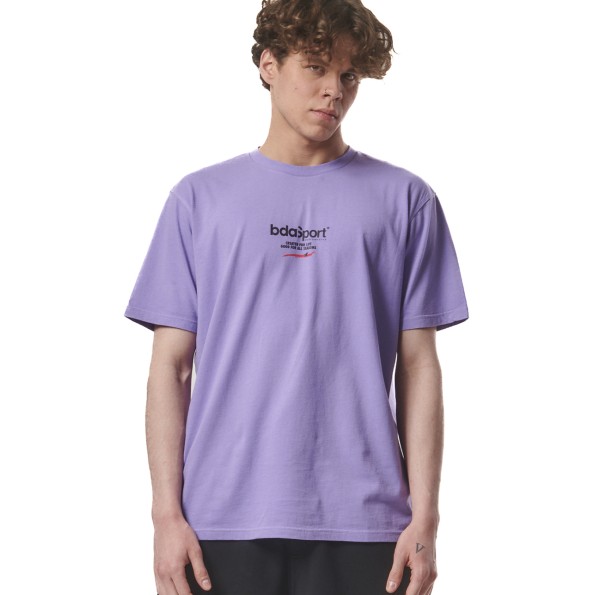 Ανδρικό t-shirt BODY ACTION 053422-01 μοβ