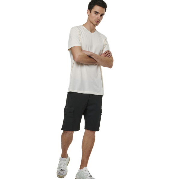 Ανδρικό t-shirt BODY ACTION 053521-01 εκρού