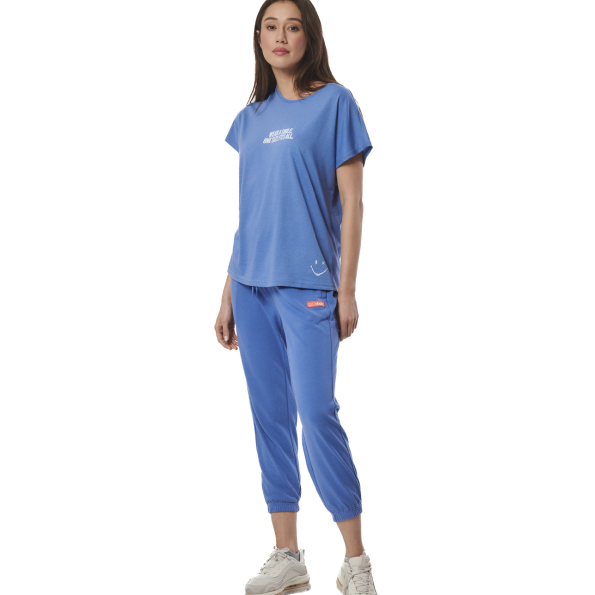 Γυναικείο παντελόνι φόρμας BODY ACTION 021434-01 μπλε