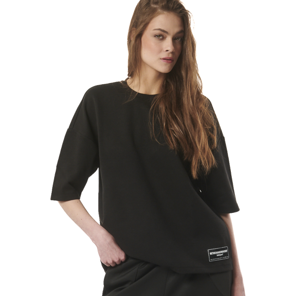 Γυναικείο t-shirt BODY ACTION 051423-01 μαύρο