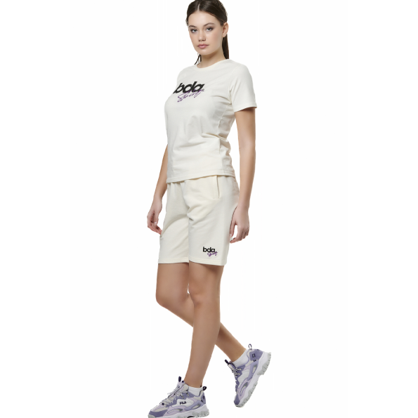Γυναικείο t-shirt BODY ACTION 051518-01 εκρού