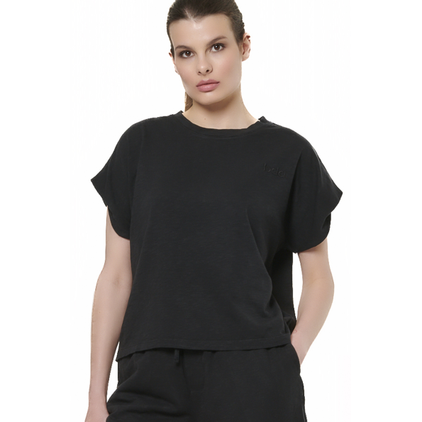 Γυναικείο t-shirt BODY ACTION 041518-01 μαύρο