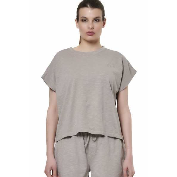 Γυναικείο t-shirt BODY ACTION 041518-01 γκρι