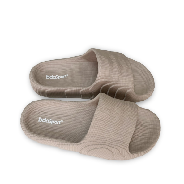 Unisex slides BODY ACTION 093402-01 μπεζ