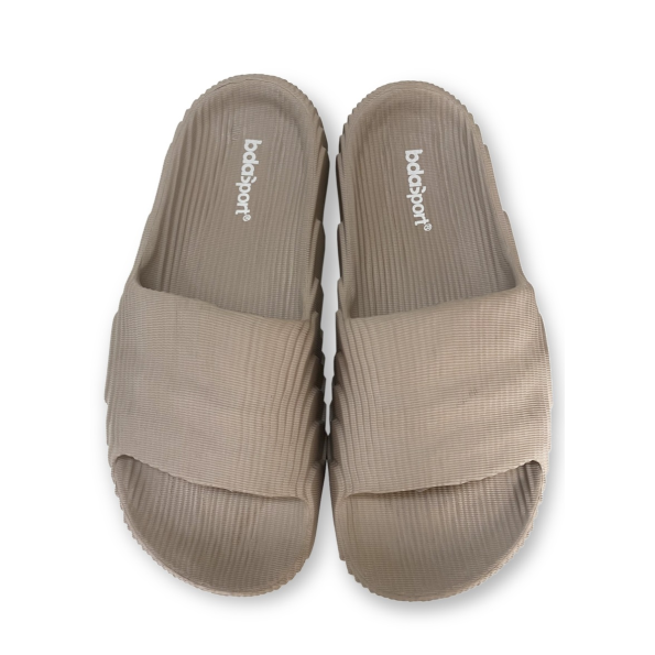 Unisex slides BODY ACTION 093402-01 μπεζ