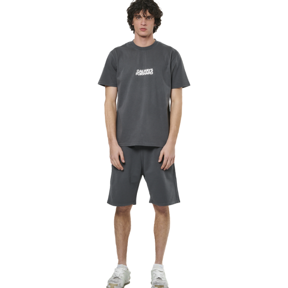 Ανδρικό t-shirt BODY ACTION 053522-01 ανθρακί