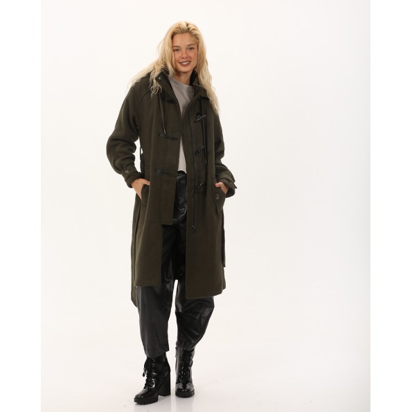 Γυναικείο ημίπαλτο montgomery ATTRATTIVO 9919667 λαδί Γυναικεία