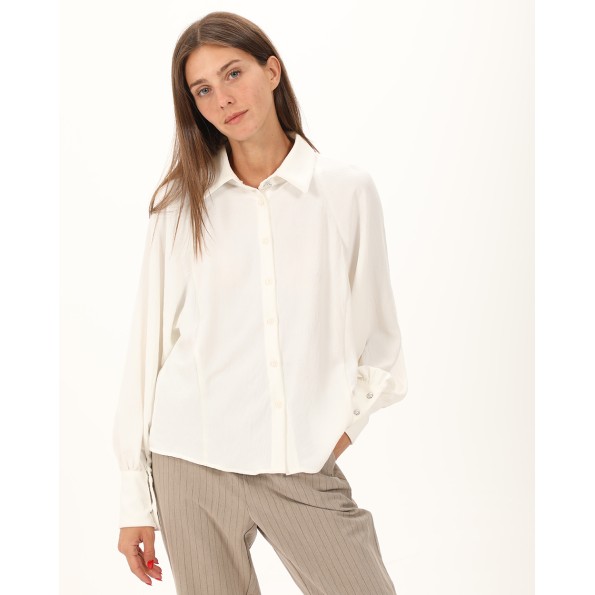 Γυναικείο πουκάμισο ATTRATTIVO 91684205 λευκό