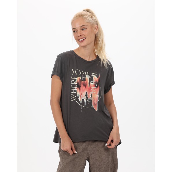 Γυναικείο t-shirt ATTRATTIVO 9919281 ανθρακί