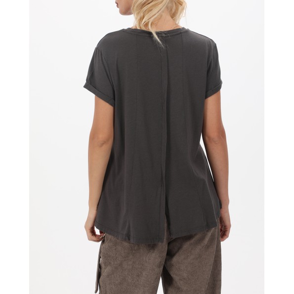 Γυναικείο t-shirt ATTRATTIVO 9919281 ανθρακί Γυναικεία