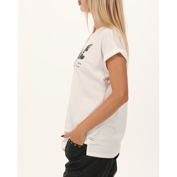 Γυναικείο t-shirt ATTRATTIVO 9919284 λευκό Γυναικεία