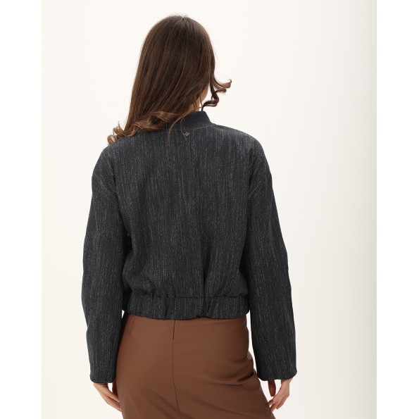 Γυναικείο bomber jacket ATTRATTIVO 92007603 μπλε Γυναικεία