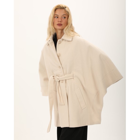 Γυναικεία κάπα ATTRATTIVO 9919948 εκρού Γυναικεία