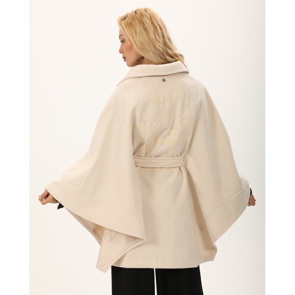 Γυναικεία κάπα ATTRATTIVO 9919948 εκρού Γυναικεία