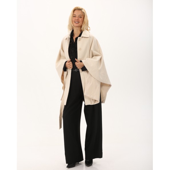 Γυναικεία κάπα ATTRATTIVO 9919948 εκρού Γυναικεία