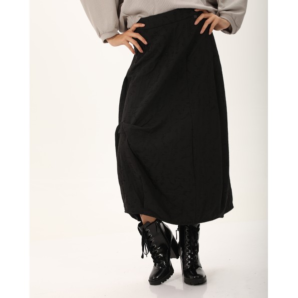 Γυναικεία maxi φούστα ATTRATTIVO 92111557 μαύρη Γυναικεία