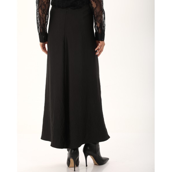 Γυναικεία maxi φούστα ATTRATTIVO 92091556 μαύρη Γυναικεία