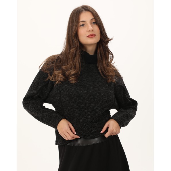 Γυναικεία μπλούζα ATTRATTIVO 92094381 μαύρη