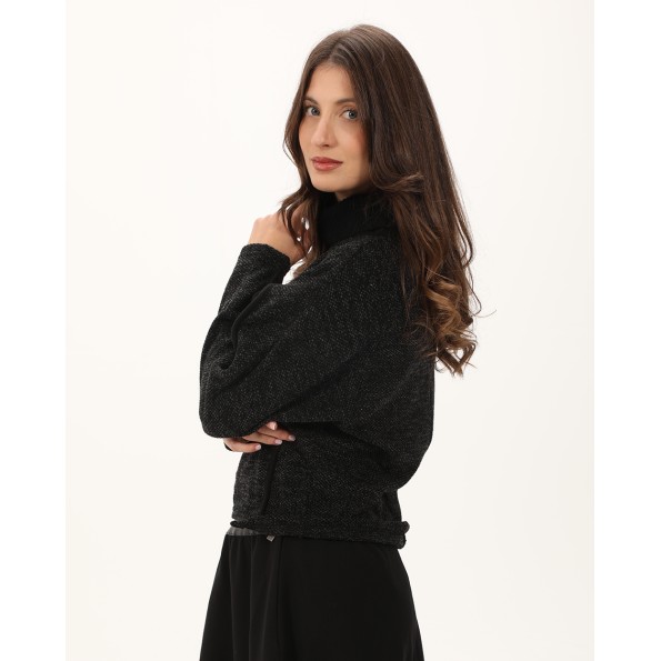 Γυναικεία μπλούζα ATTRATTIVO 92094381 μαύρη Γυναικεία