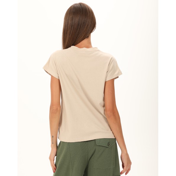 Γυναικείο t-shirt ATTRATTIVO 9919291 μπεζ Γυναικεία