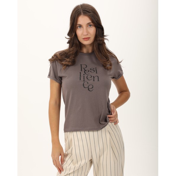 Γυναικείο t-shirt ATTRATTIVO 9919292 ανθρακί