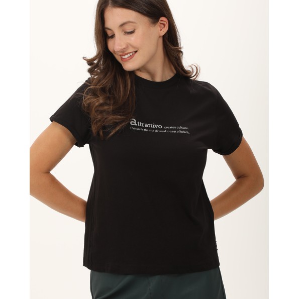 Γυναικείο t-shirt ATTRATTIVO 9919293 μαύρο