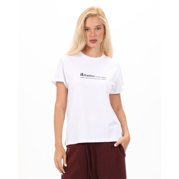 Γυναικείο t-shirt ATTRATTIVO 9919293 λευκό