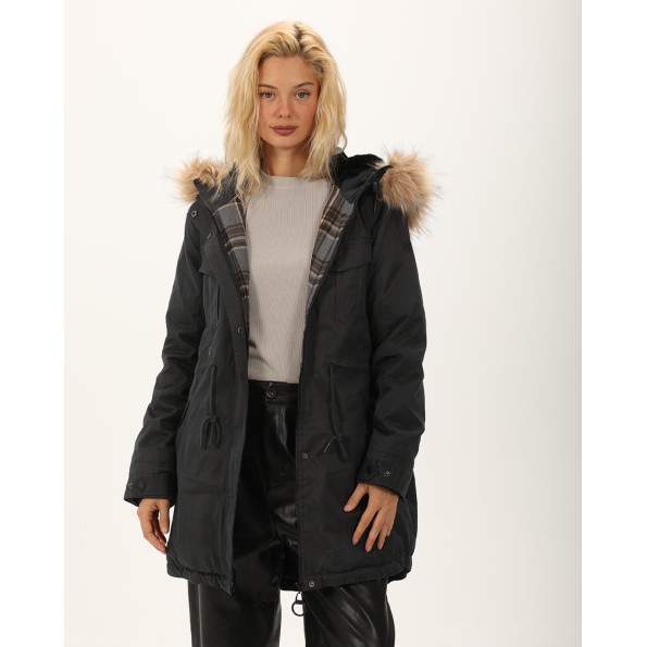 Γυναικείο παρκά ATTRATTIVO 9919681 ανθρακί