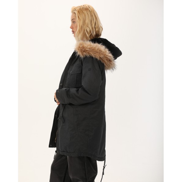 Γυναικείο παρκά ATTRATTIVO 9919681 ανθρακί Γυναικεία