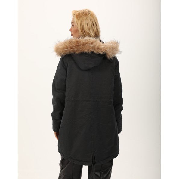 Γυναικείο παρκά ATTRATTIVO 9919681 ανθρακί Γυναικεία