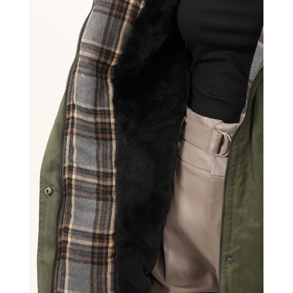 Γυναικείο παρκά ATTRATTIVO 9919681 χακί Γυναικεία