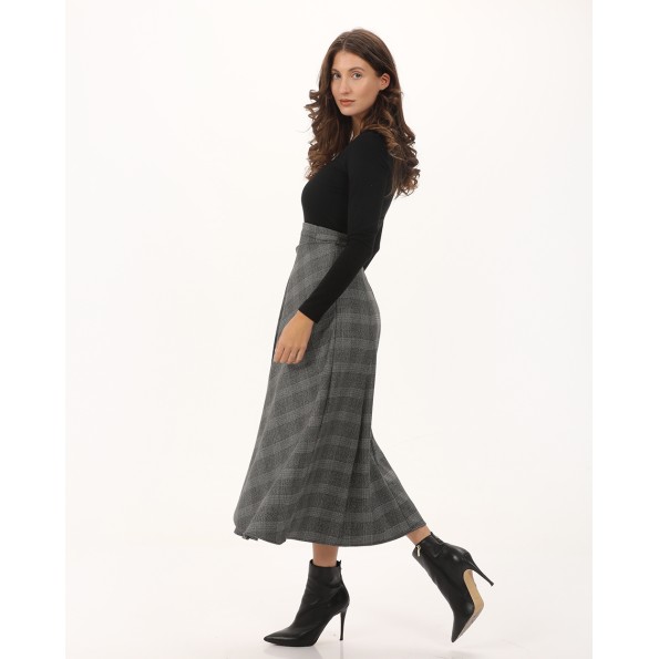 Γυναικείο φόρεμα ATTRATTIVO 92062820 μαύρο γκρι Γυναικεία