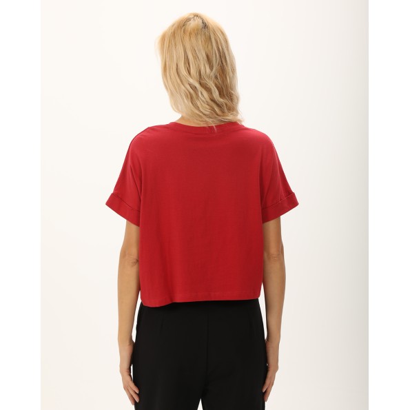 Γυναικείο t-shirt ATTRATTIVO 9919295 κόκκινο Γυναικεία