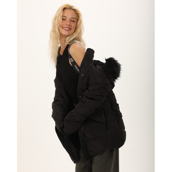 Γυναικείο μπουφάν ATTRATTIVO 9919682 μαύρο Γυναικεία
