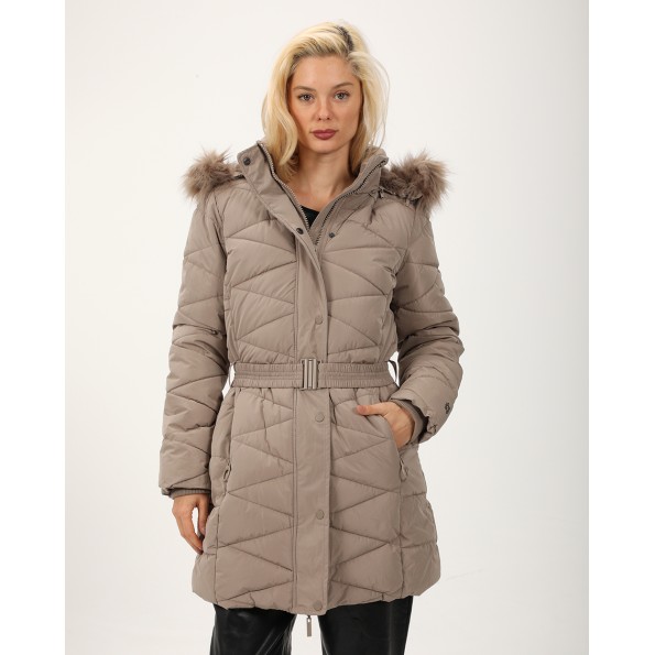 Γυναικείο μπουφάν ATTRATTIVO 9919682 γκρι μπεζ