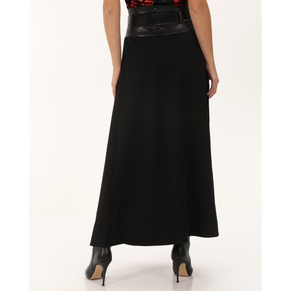 Γυναικεία maxi φούστα ATTRATTIVO 9919683 μαύρη Γυναικεία