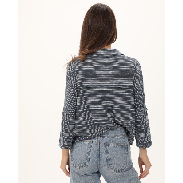 Γυναικείο πουκάμισο ATTRATTIVO 92068211 μπλε ριγέ Γυναικεία