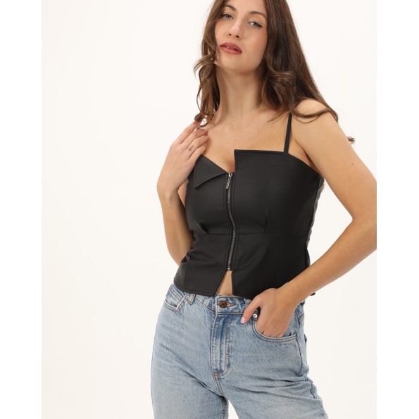 Γυναικείο top ATTRATTIVO 9919512 μαύρο