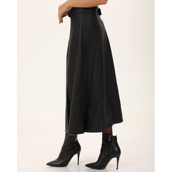 Γυναικεία midi φούστα ATTRATTIVO 9919513 μαύρη Γυναικεία